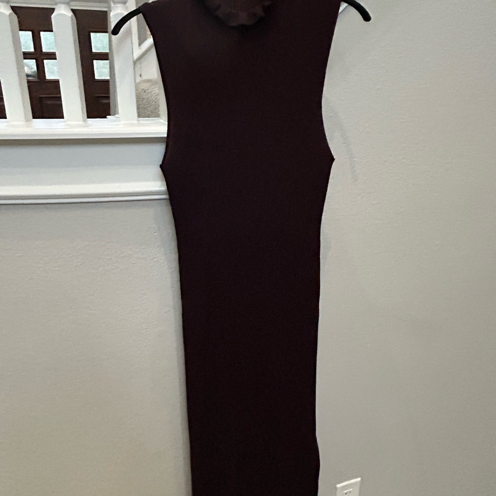 Elegant maroon Sleeveless Dress